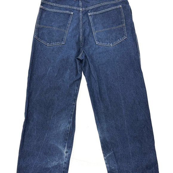 VINTAGE ReVerb Jeans Mens 36 x 31 Blue Loose Baggy 90s y2k Hip Hop Fundamental - Picture 8 of 11